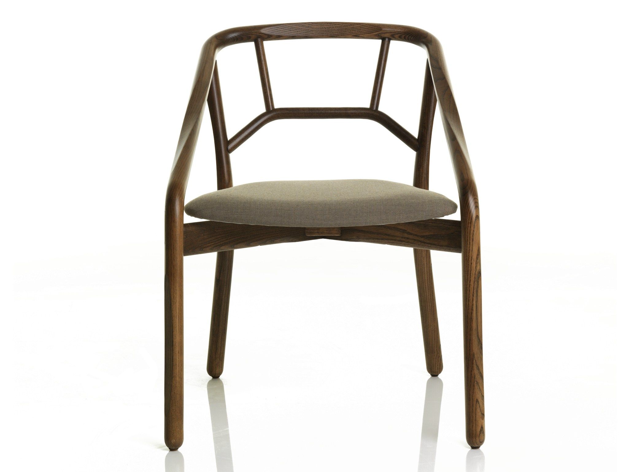 Деревянный стул со встроенной подушкой из ткани ALMA DESIGN Marnie ARCH-00087639 - Вид №2