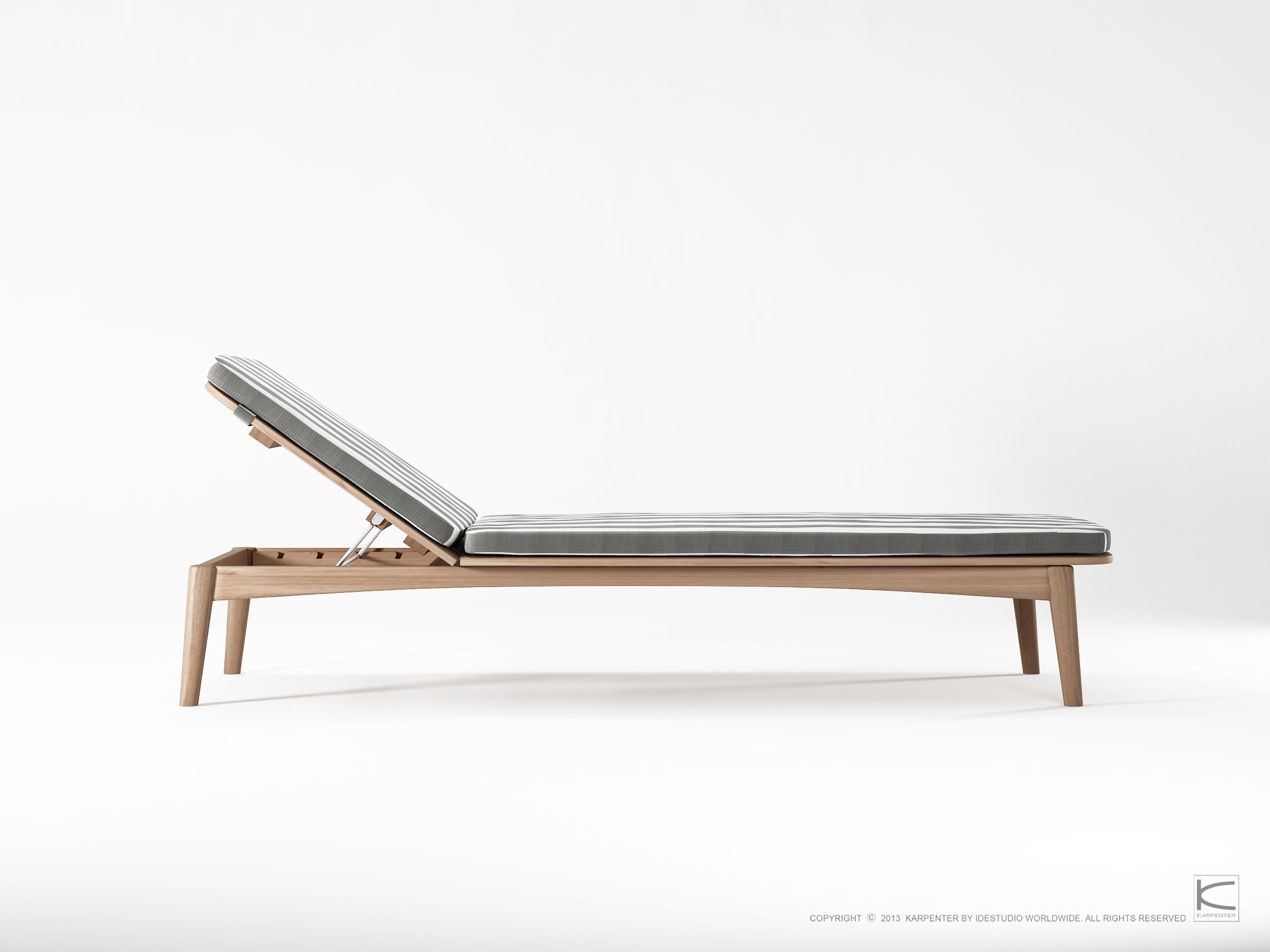 Складная садовая кровать из тикового дерева KARPENTER Grasshopper Outdoor ARCH-00014272 - Вид №13