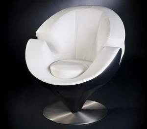 VGnewtrend Кожаное кресло с подлокотниками