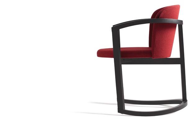 Capdell Кресло-качалка из ткани с подлокотниками Stir sun-id-1425382 - Вид №2