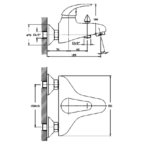 Orange Oscar M56-933cr Душевая система в комплекте. Белый sun-id-1517032 - Вид №6