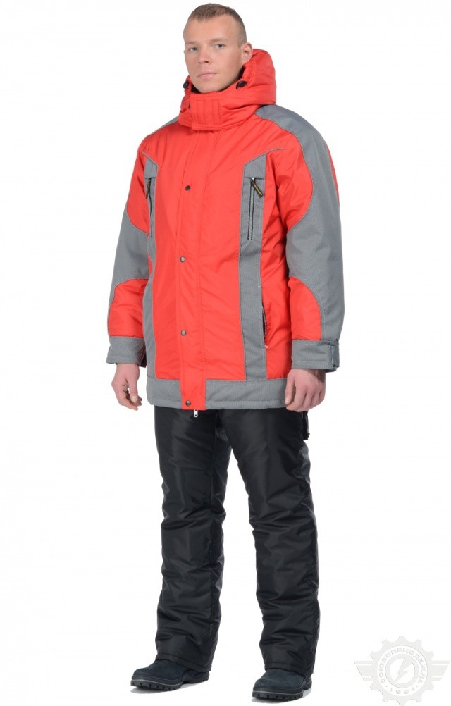 63121 Куртка "Ультра" зимняя красная  Зимняя спецодежда  размер 60-62/170-176  - Вид №8