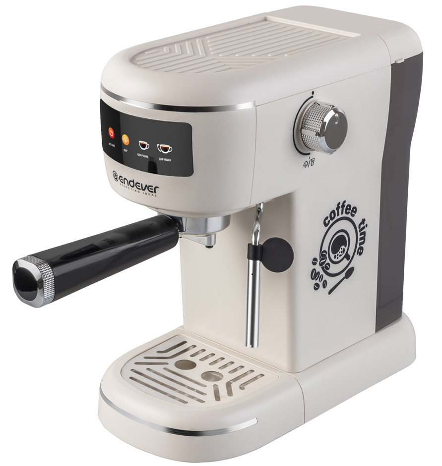 9091969 Кофеварка рожковая Endever Costa-1096 бежевый STDN-0121897