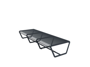 Стальная скамья без спинки