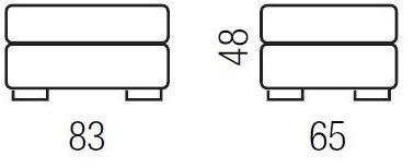 Milano Bedding Пуф из мягкой ткани Duke sun-id-1458599 - Вид №2