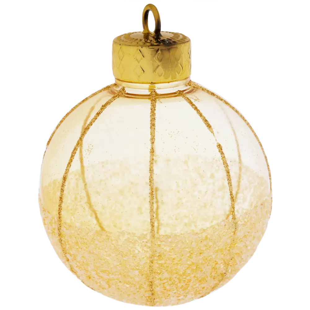 85156502 Елочный шар «Традиции» ø8 см пластик золотой STLM-0956584 Santreyd 