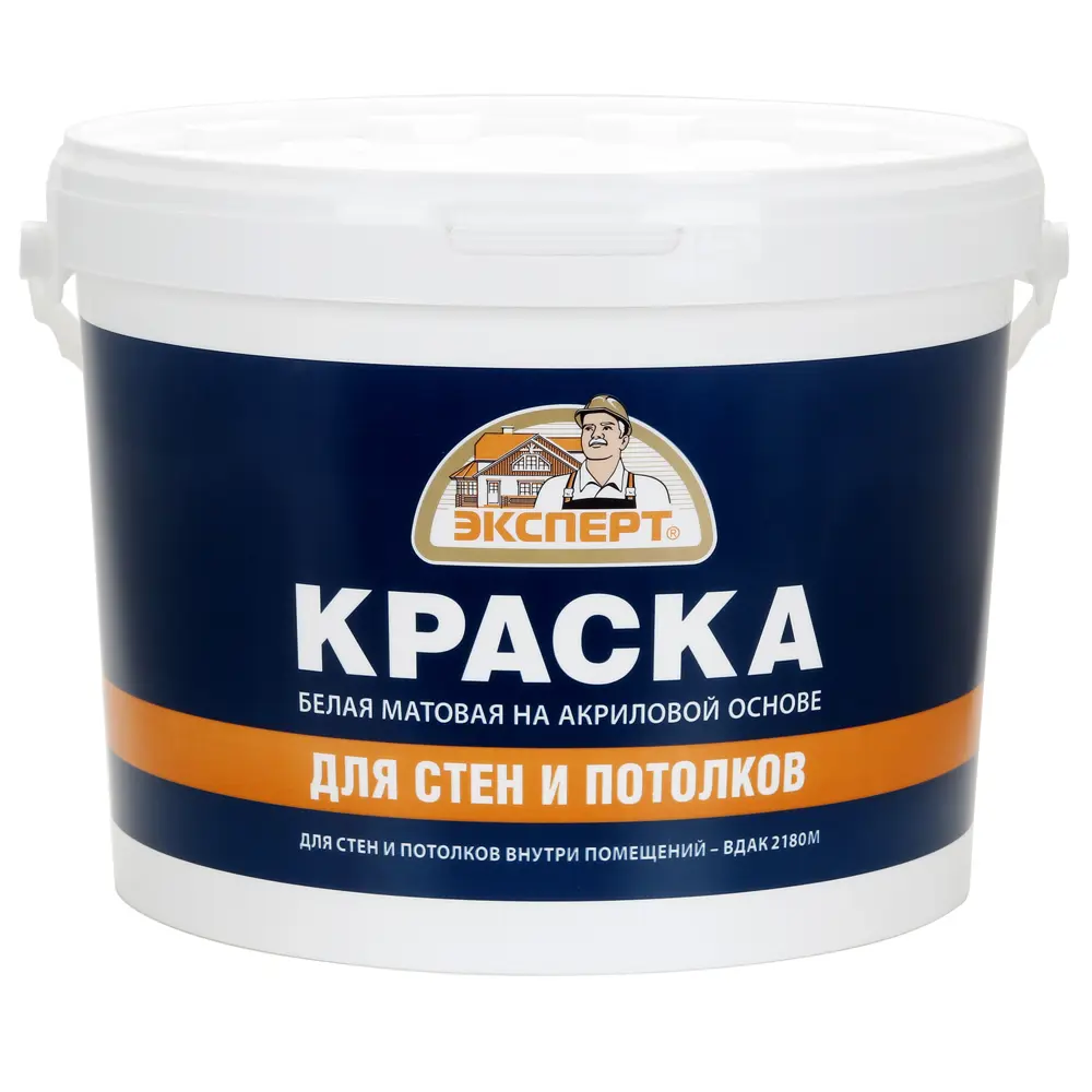 Краска для стен и потолков Эксперт матовая цвет белый 14 кг STLM-2153185
