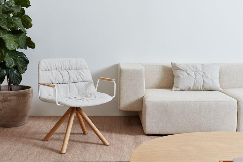 Viccarbe Вращающийся стул на жердочке с подлокотниками Maarten sun-id-1421211 - Вид №3