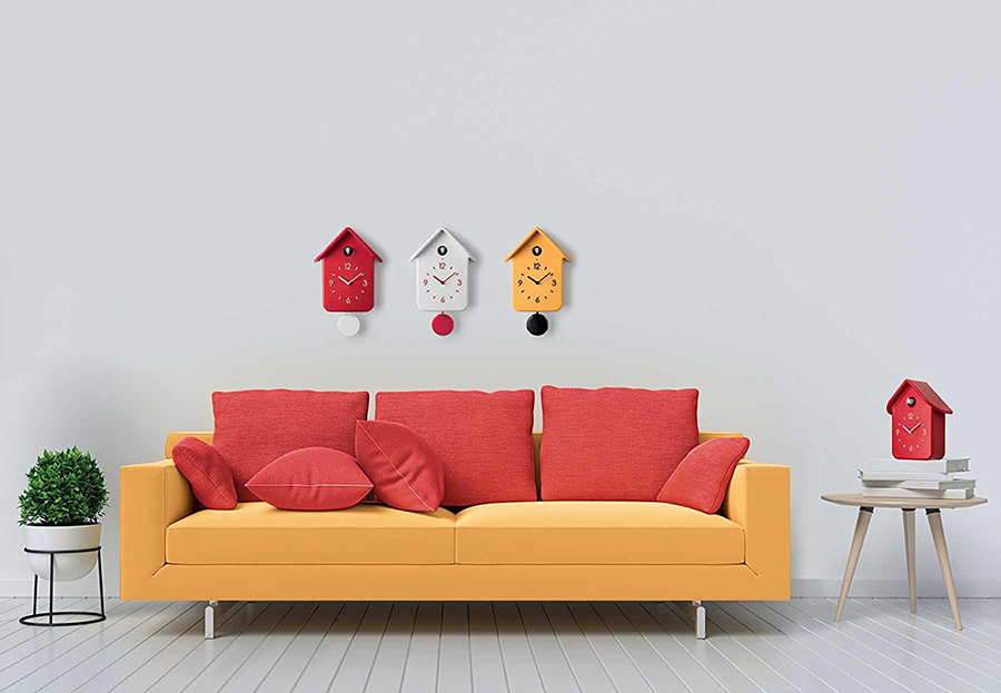 Часы настенные с кукушкой белые QQ GUZZINI ДИЗАЙНЕРСКИЕ 00-3894917 Белый  - Вид №1