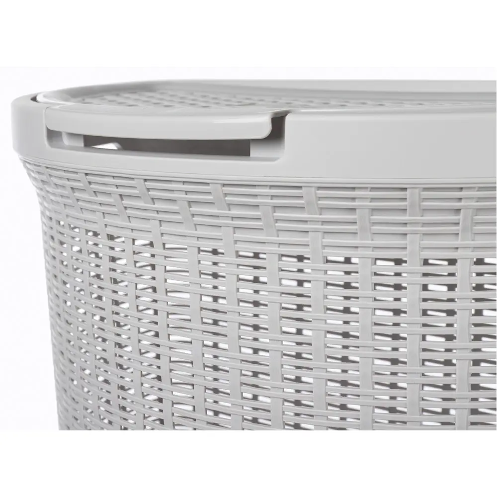 Корзина для белья Econova Eco Style 45 л цвет светло-серый STLM-2013434 - Вид №5