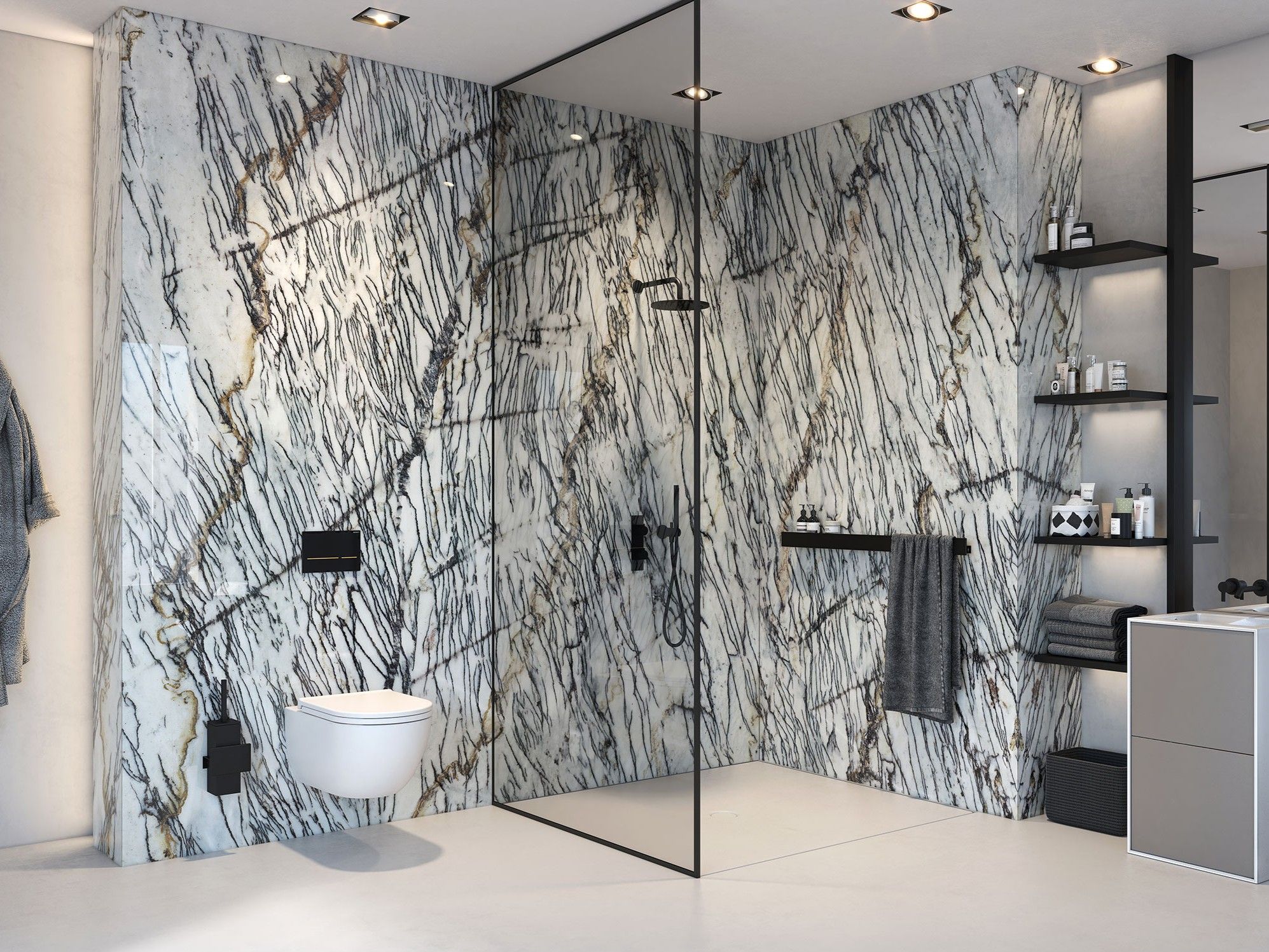 Декоративная панель из алюминия, стекла или ПММА Tecnografica Кристаллы ARCH-00104711