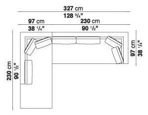 B&B Italia Модульный угловой диван из ткани Charles sun-id-1494315 - Вид №24