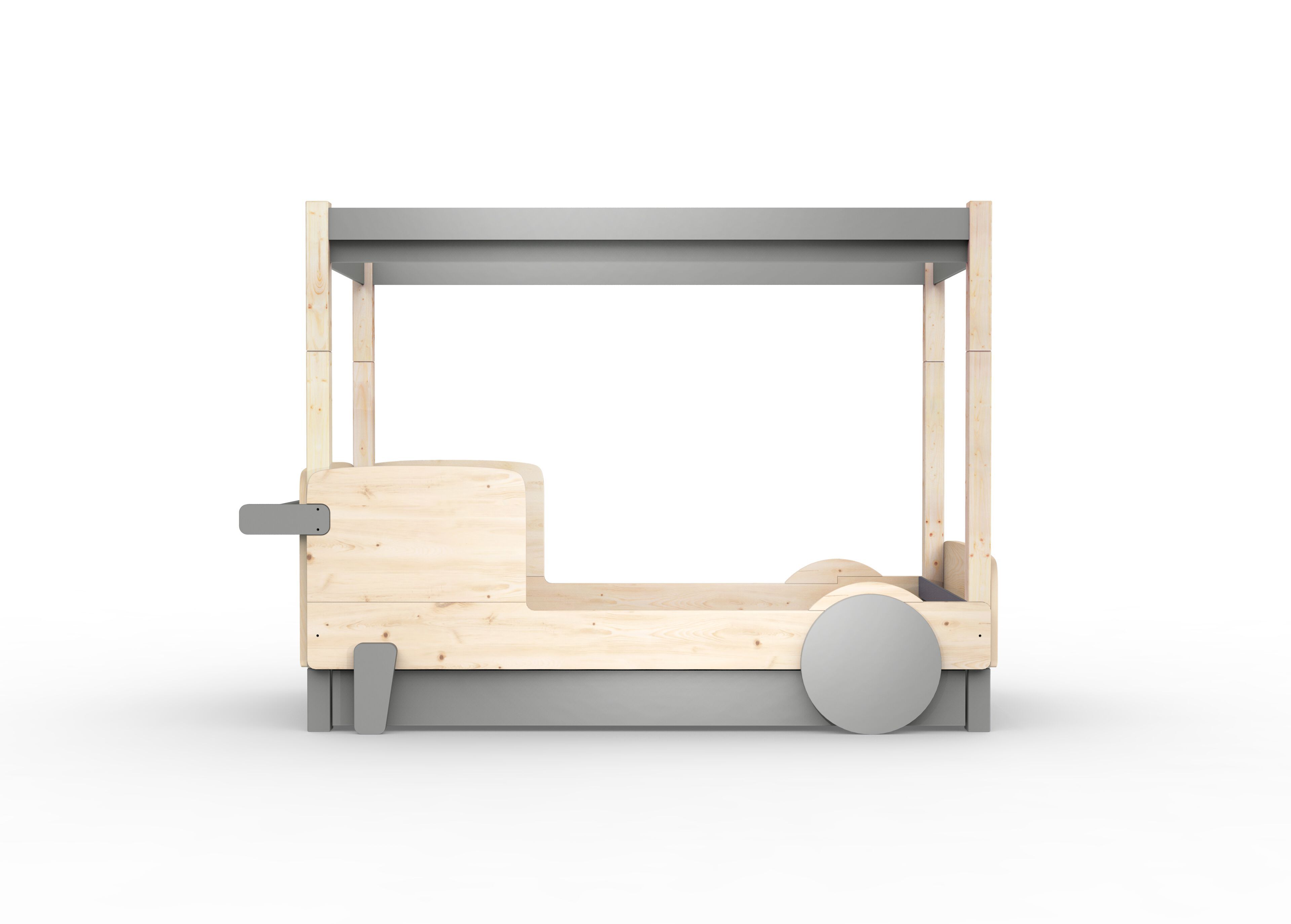 Деревянная выдвижная односпальная кровать с балдахином Mathy by Bols ARCH-00151317 - Вид №13