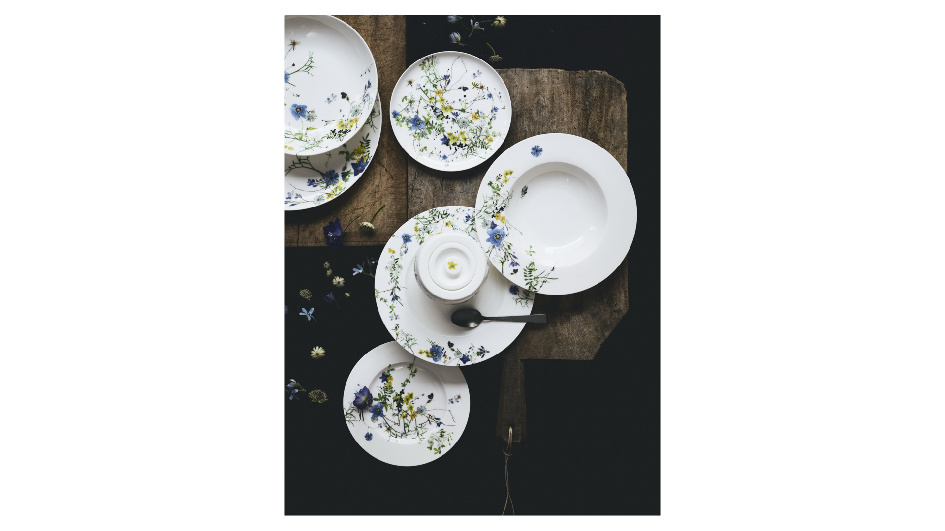 10624781 Rosenthal Тарелка суповая Rosenthal Альпийские цветы 21см, фарфор Фарфор  - Вид №2