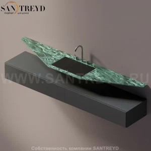 AELLN0AA12224VD Подвесная раковина настенная прямоугольная Agape Ell