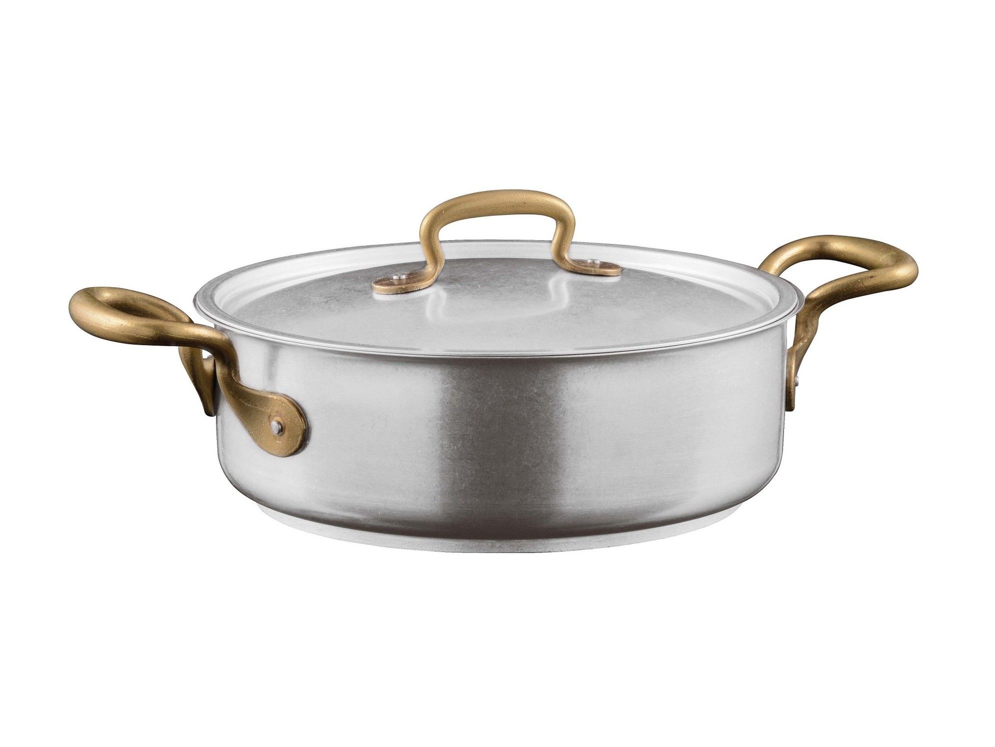 Кастрюля из нержавеющей стали с крышкой Sambonet 1965 Винтаж ARCH-00143986