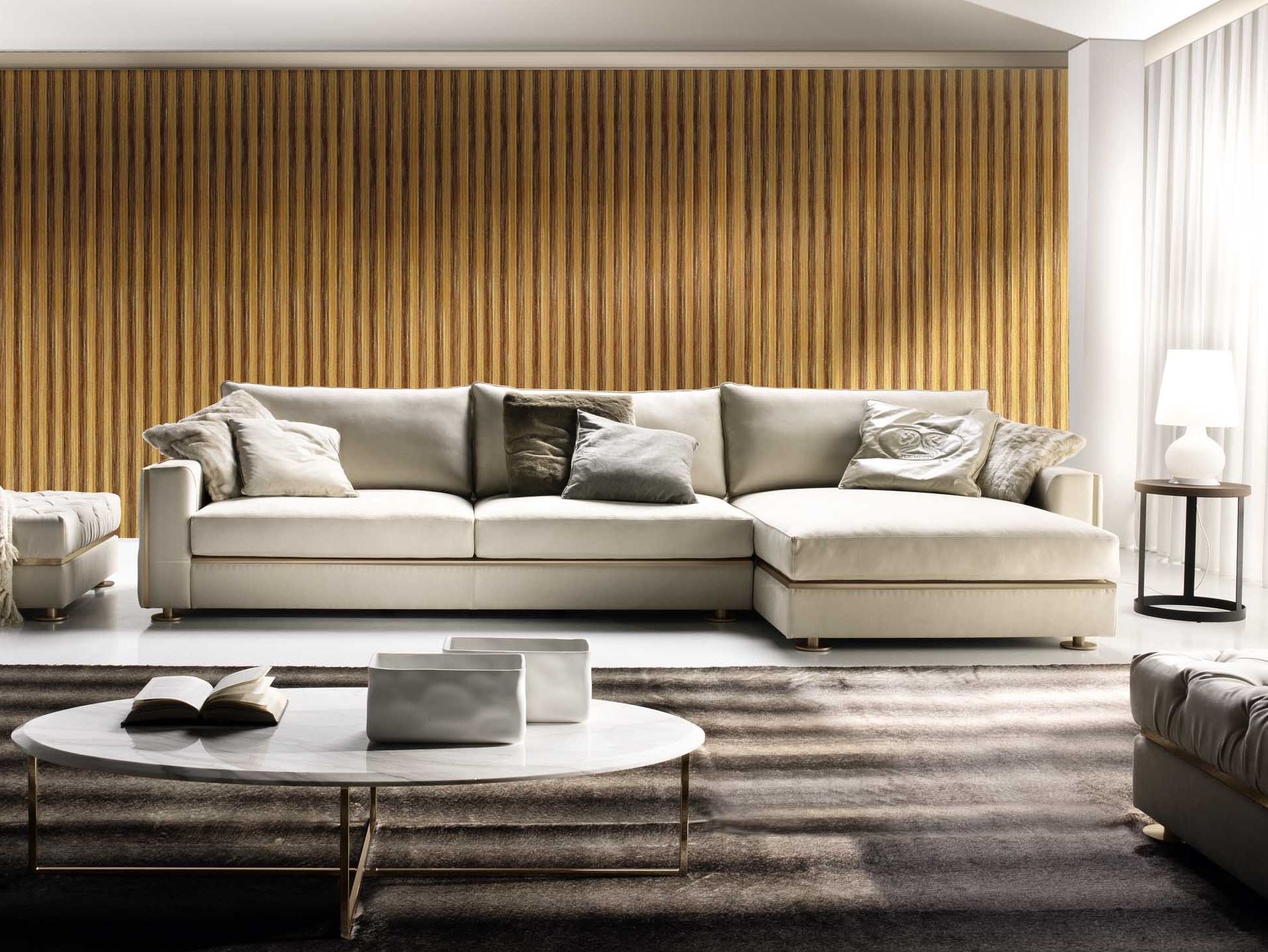 Бархатный диван с полуостровом Former In Italia Manfredi ARCH-00062724