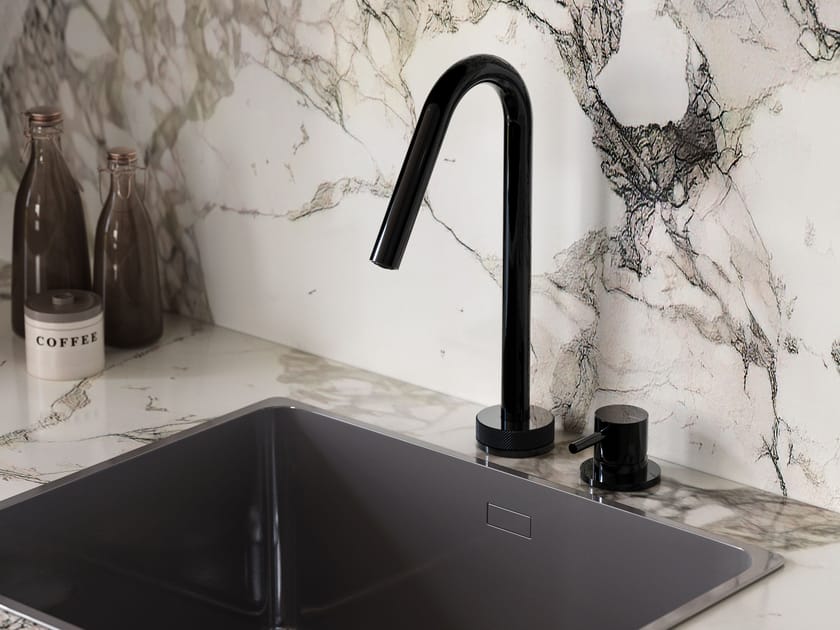 Смеситель для кухни из нержавеющей стали с поворотным изливом Fontealta Kitchen ARCH-00063027