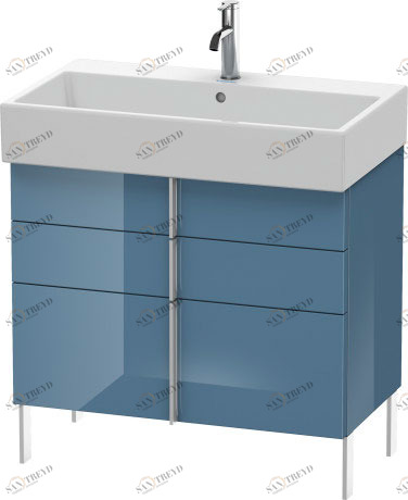 VA658704747 Тумбочка напольная Vero Air #VA6587 784 x 431 мм Каменно-синий глянцевый лак Duravit