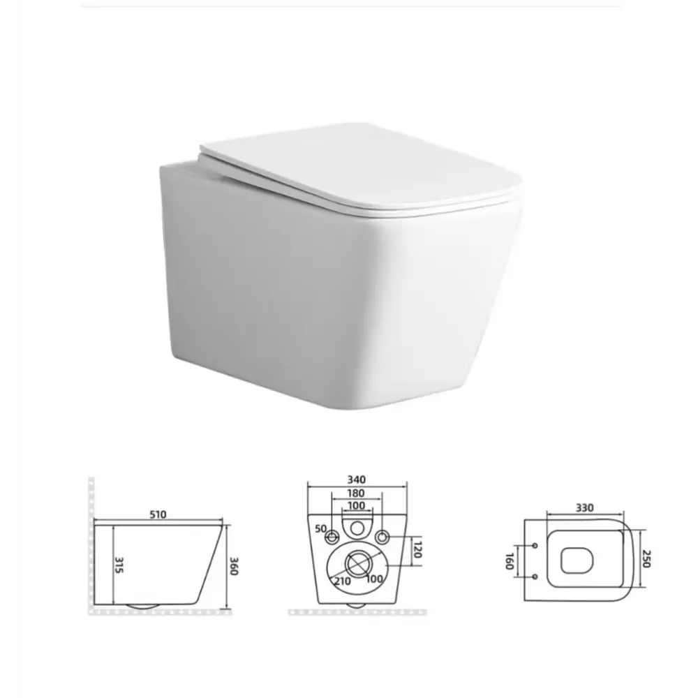 Унитаз подвесной Glory с функцией биде сиденье микролифт Santreyd STLM-2124701 - Вид №5