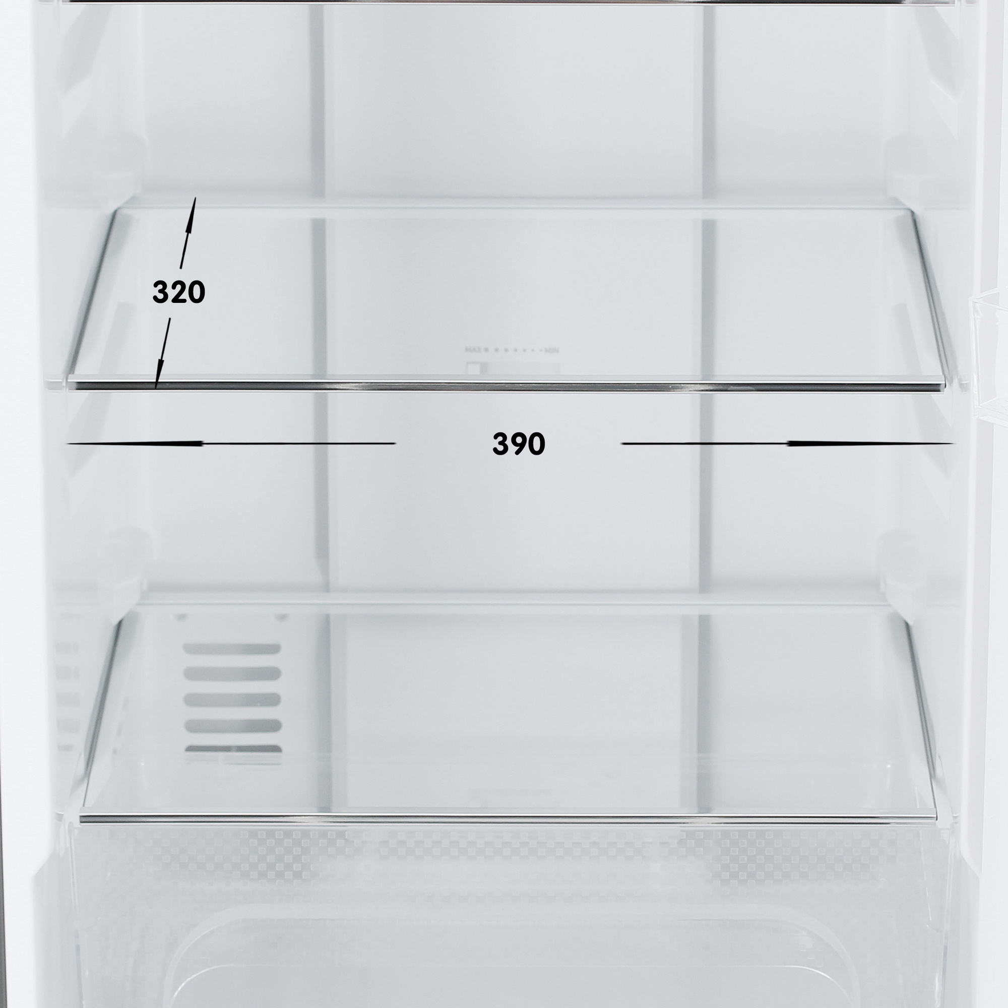 9131516 Холодильник с морозильником   KRAFT KF-NF282X серый STDN-0058643 - Вид №8