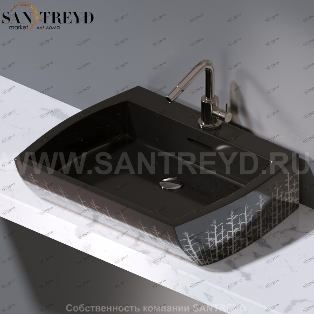 L282.406P Накладная раковина на столешницу  овальная A. e T. Italia SQUARE AeT ITALIA