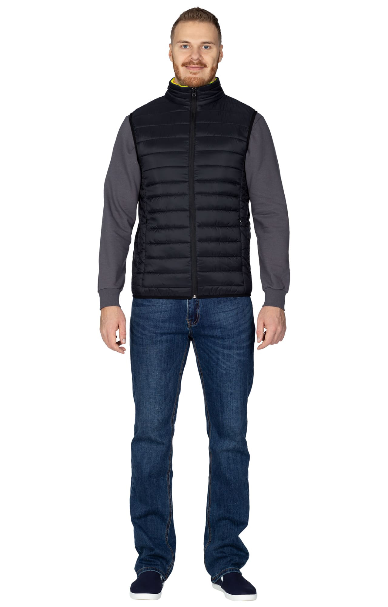 69668 Жилет стеганый  black El-Risto  Демисезонная одежда размер L (96)  - Вид №3