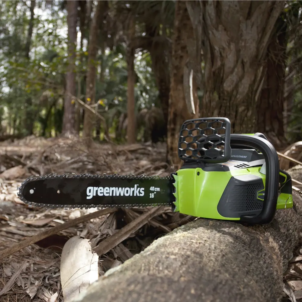 Аккумуляторная пила GreenWorks, 40 В шина 40 см АКБ и ЗУ в комплекте 18802685 STLM-2024751  - Вид №10