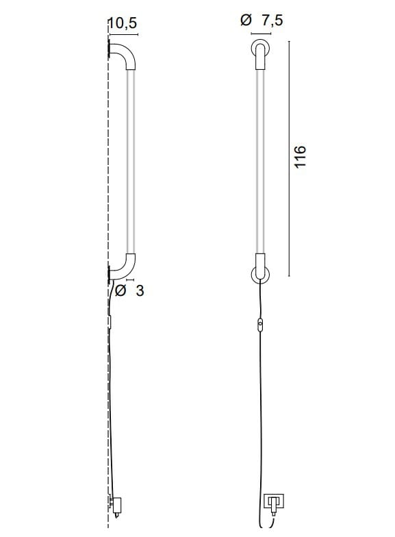 Светодиодный настенный светильник с диммером EGOLUCE вспышки ARCH-00090861 - Вид №2