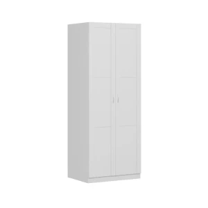 91848203 Шкаф Vmg industry 2 створчатый двери сборные 78x202x58 см ЛДСП цвет белый STLM-1498157
