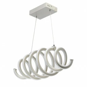 Подвесной светодиодный светильник De Markt Аурих 496018401 DE MARKT ДИЗАЙНЕРСКИЕ, АУРИХ СЕРЕБРИСТЫЙ 200190 Белый