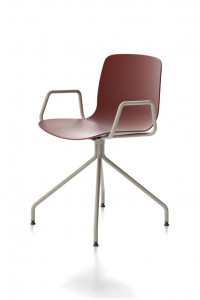 Стул офисный Alfa | trespolo fisso 4 razze acciaio “Classic” con braccioli Martedesign Alfa