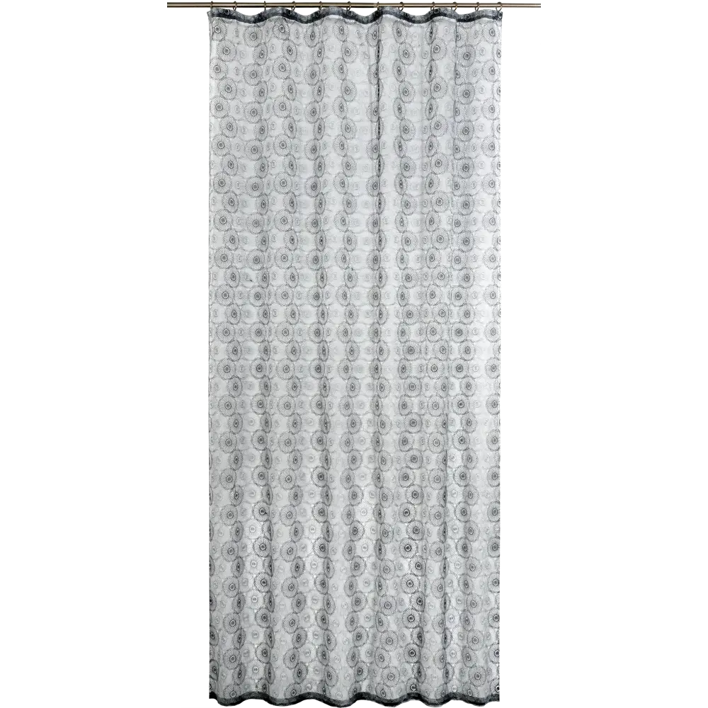 Тюль на ленте «Одуванчик», 150х270 см, орнамент, цвет серый ТОРГОВЫЙ ДОМ ТЕКСТИЛЬ STLM-2004762