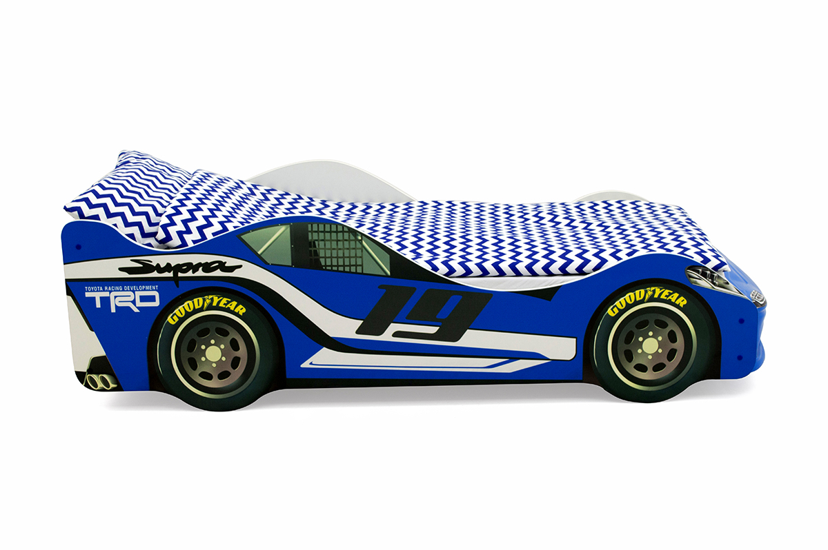 Детская кровать-машина синяя "Супра" БЕЛЬМАРКО  00-3873172 Синий Santreyd  - Вид №4