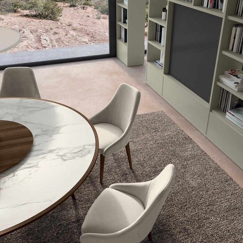 Febal Casa Стул в современном стиле, обитый тканью, с подлокотниками sun-id-1411090 - Вид №2