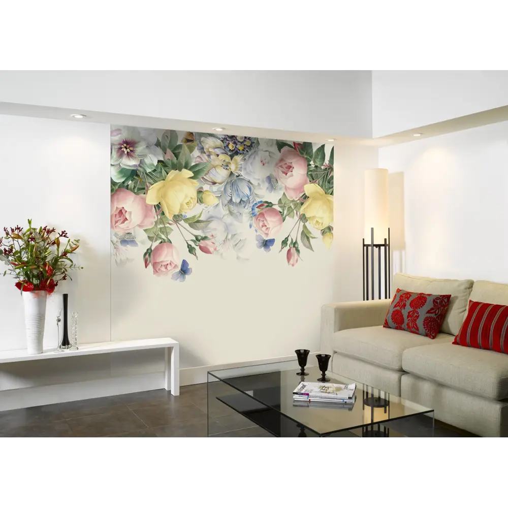 Фотообои 3D Flizart «Цветочная акварель», флизелиновые, 300x280 см FBRUSH STLM-2077713 - Вид №3