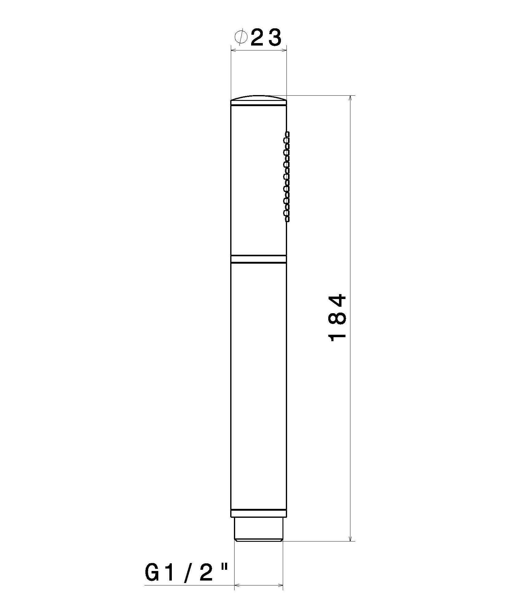 Латунный ручной душ с фиксированной струей Newform набор для душа ARCH-00020717 - Вид №2