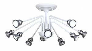 Люстра дизайнерская Emerald хром белая 1679-10U SUPERNW ДИЗАЙНЕРСКИЕ, KOSMOS 057211 Белый