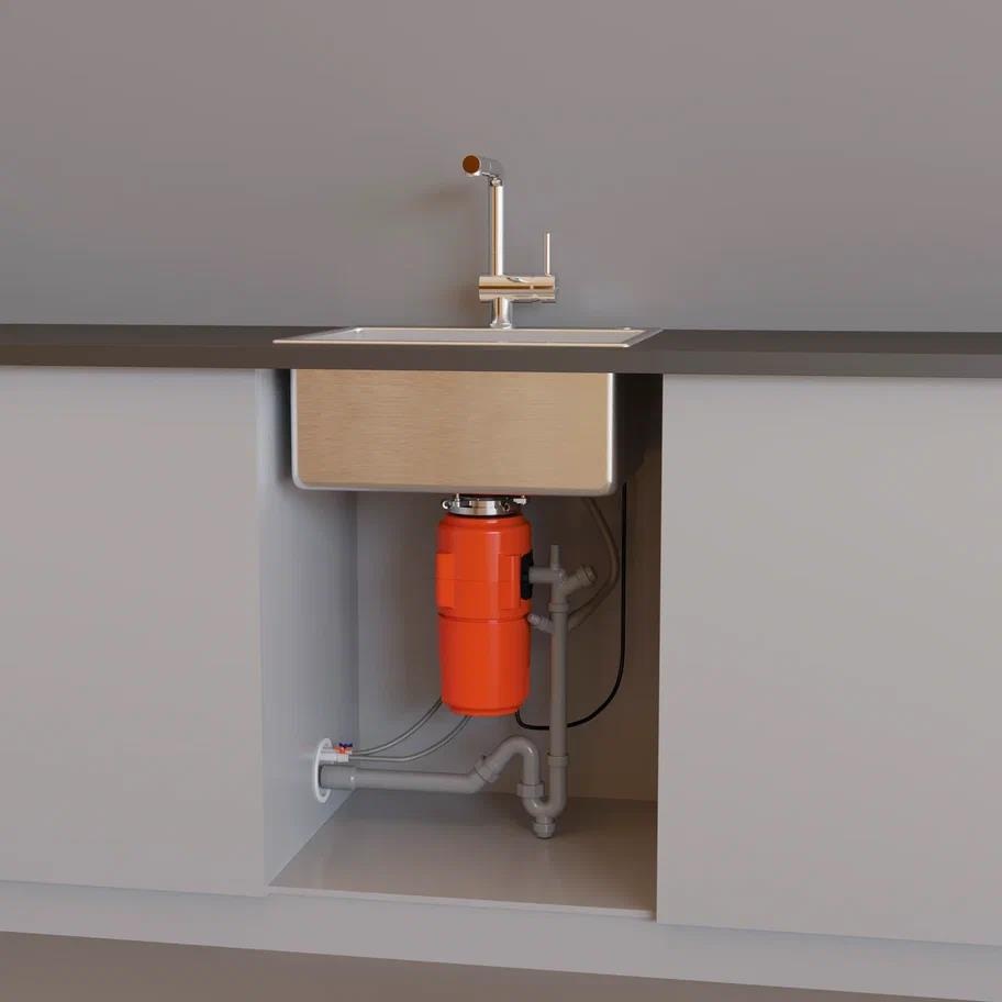 Измельчитель пищевых отходов Omoikiri Nagare Slim 1250 4995063 для кухонной мойки, постоянный магнит - Вид №5