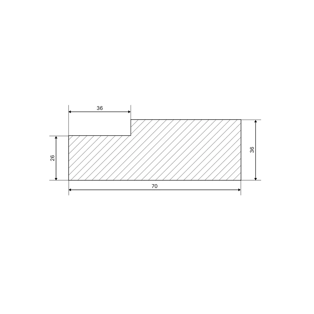 Santreyd Брус дверной коробочный из хвои 2070x70x36 мм 88483761 STLM-0894202 - Вид №2