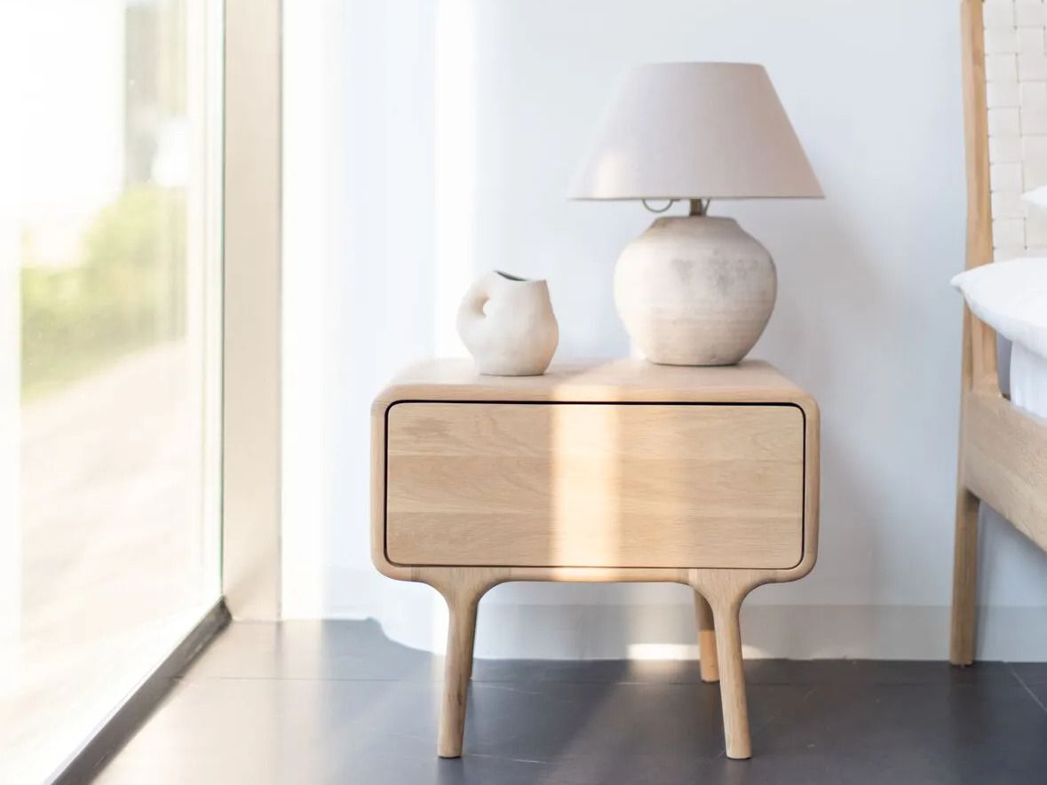 Прямоугольная тумбочка из дуба с ящиками Gazzda Фавн ARCH-00005404 - Вид №7