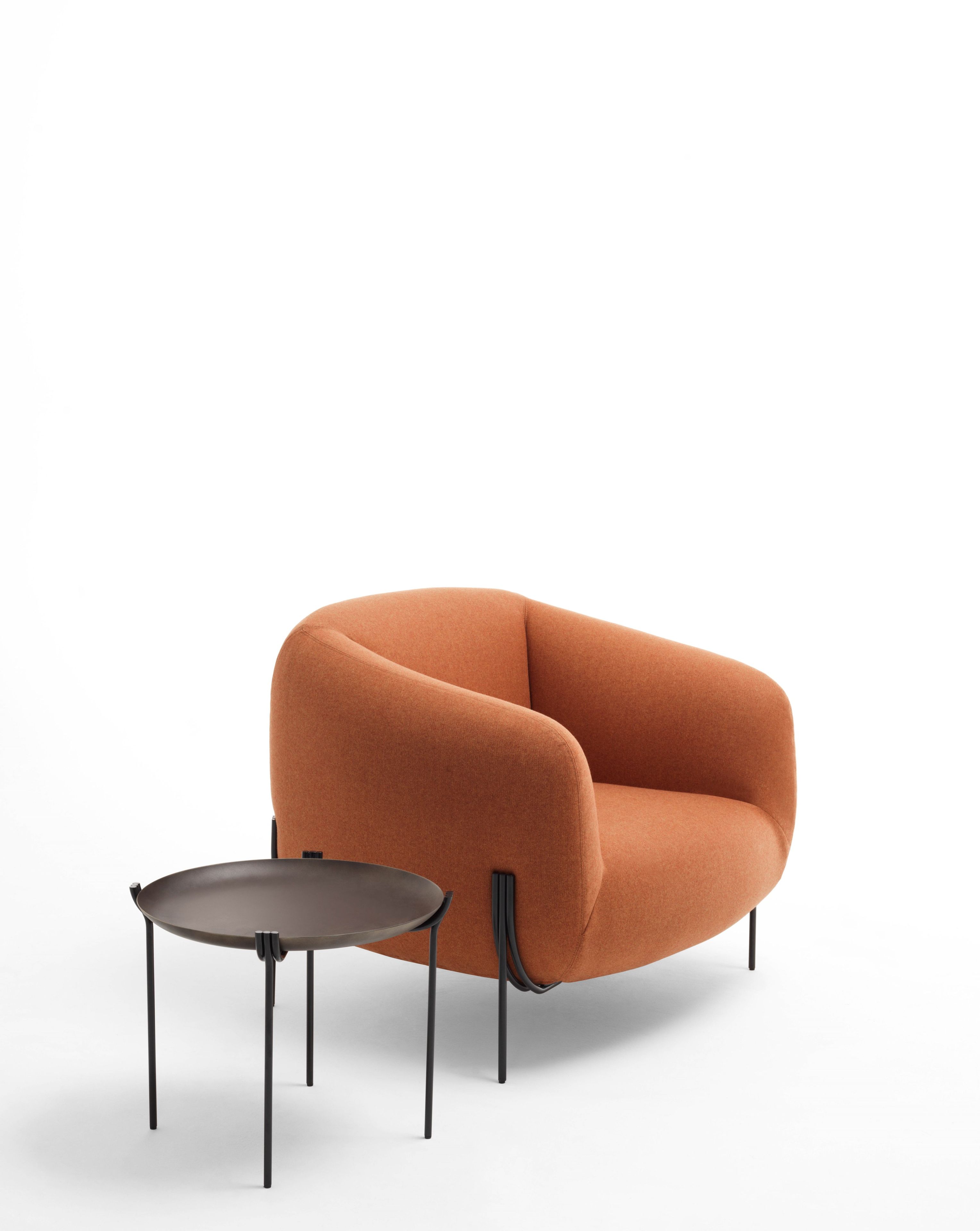 Круглый металлический журнальный столик с подносом Saba Italia ARCH-00115431 - Вид №2