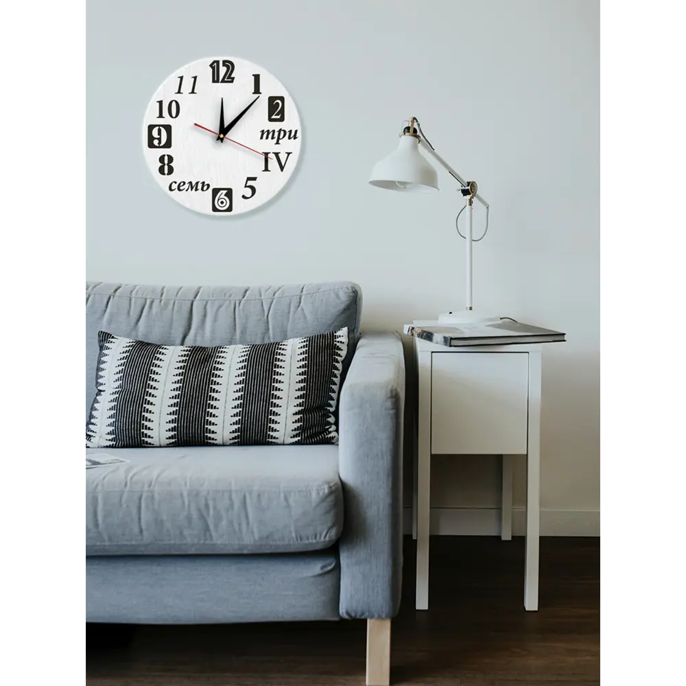 Настенные часы Разнообразные цифры 30x30 см 82882499 STLM-2195271 Santreyd hi-tech - Вид №7