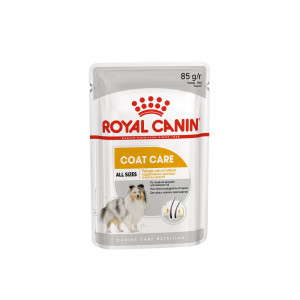 ПР0049773 Корм для собак Coat Care для тусклой и сухой шерсти паштет пауч 85г ROYAL CANIN