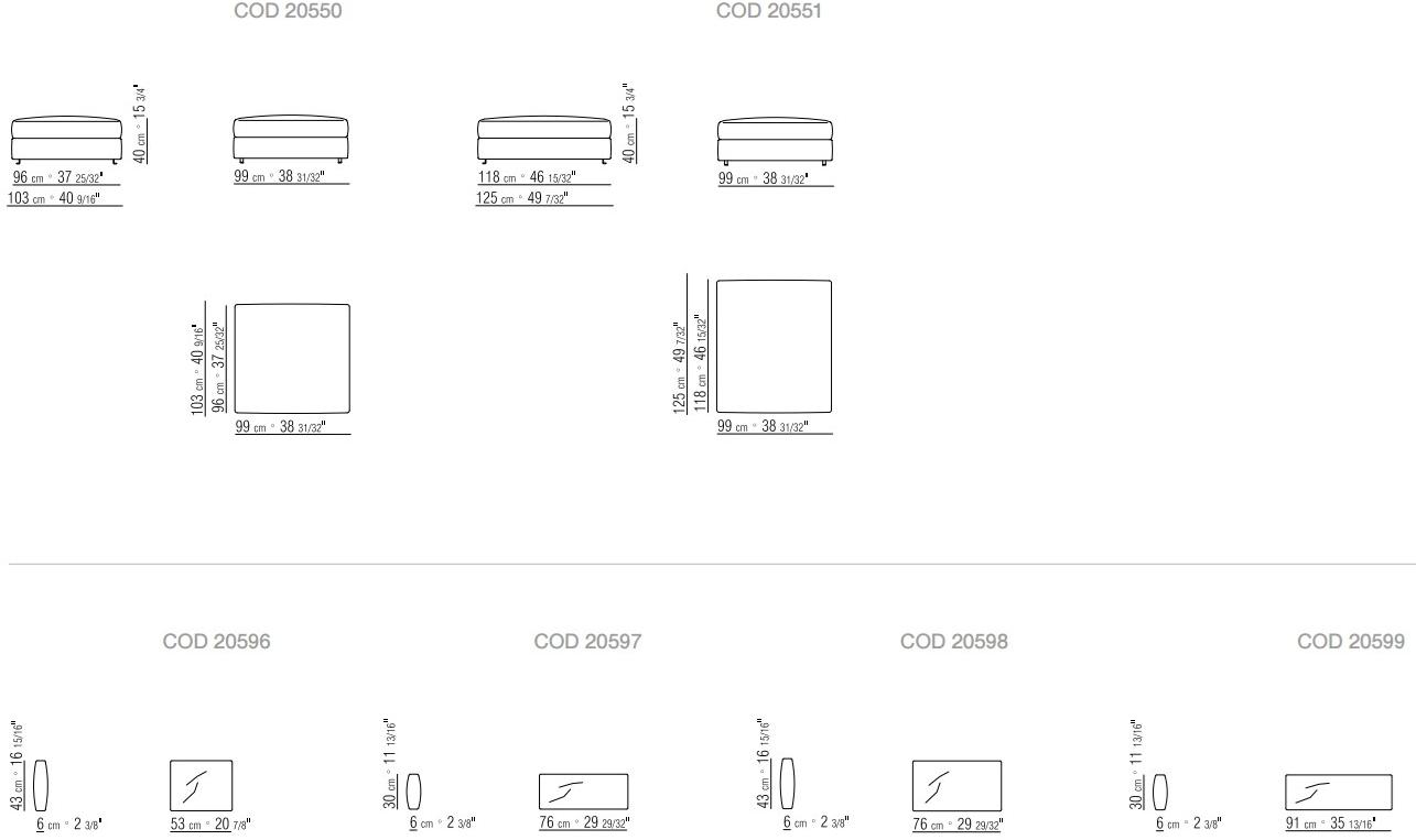 Flexform 3-х местный модульный диван из ткани sun-id-1427287 - Вид №4