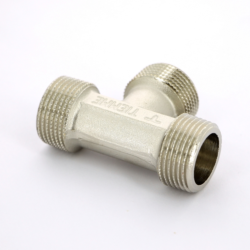 Тройник Н никелированный TIEMME 3/4" 1500334 - Вид №3