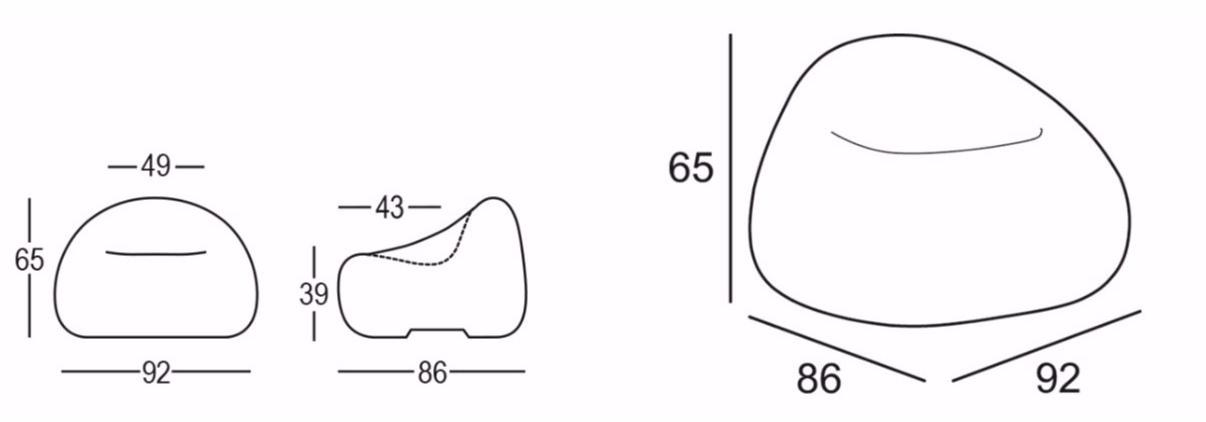 Plust Светящееся кресло из полиэтилена Gumball sun-id-1476251 - Вид №5