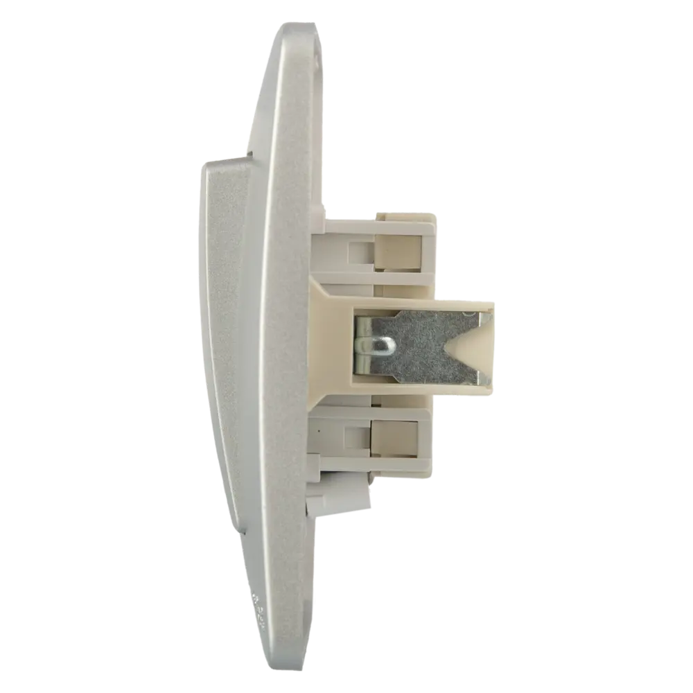 Выключатель встраиваемый Systeme Electric Blanca 1 клавиша с подсветкой цвет алюминий 86728912 STLM-2084387 - Вид №3