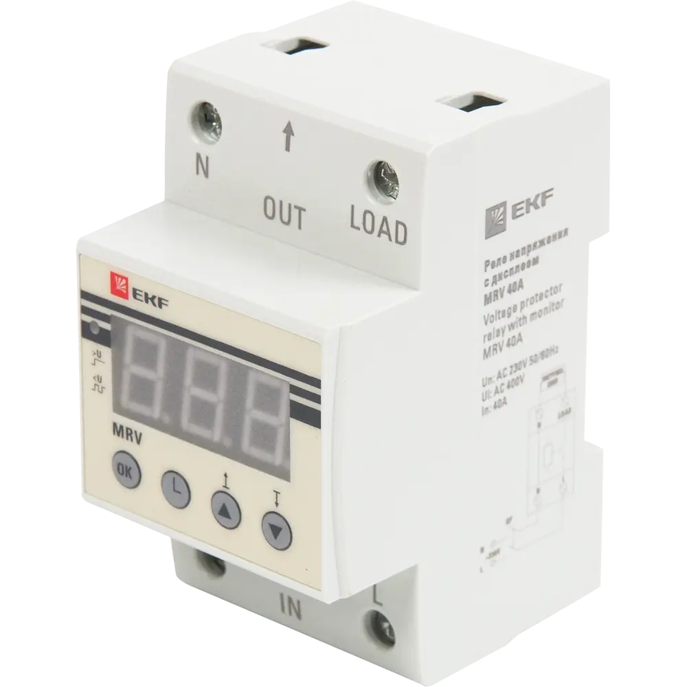 Реле напряжения с дисплеем EKF MRV 40A STLM-2016895
