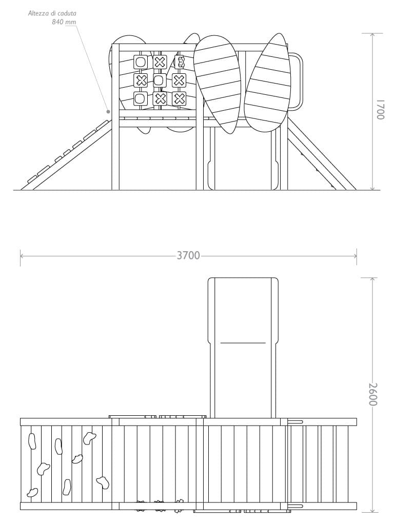Рециркулированная пластиковая игровая структура EUROCOMITALIA COMBI BABY ARCH-00113981 - Вид №3